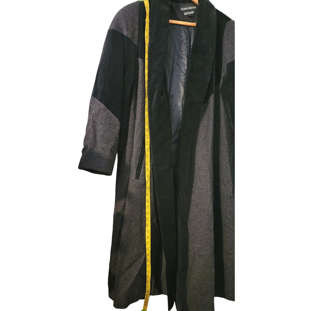 VTG Donnybrook Swing Long Wool Blend Velvet Accent Coat Size 18W Made in Russia - Picture 8 of 11